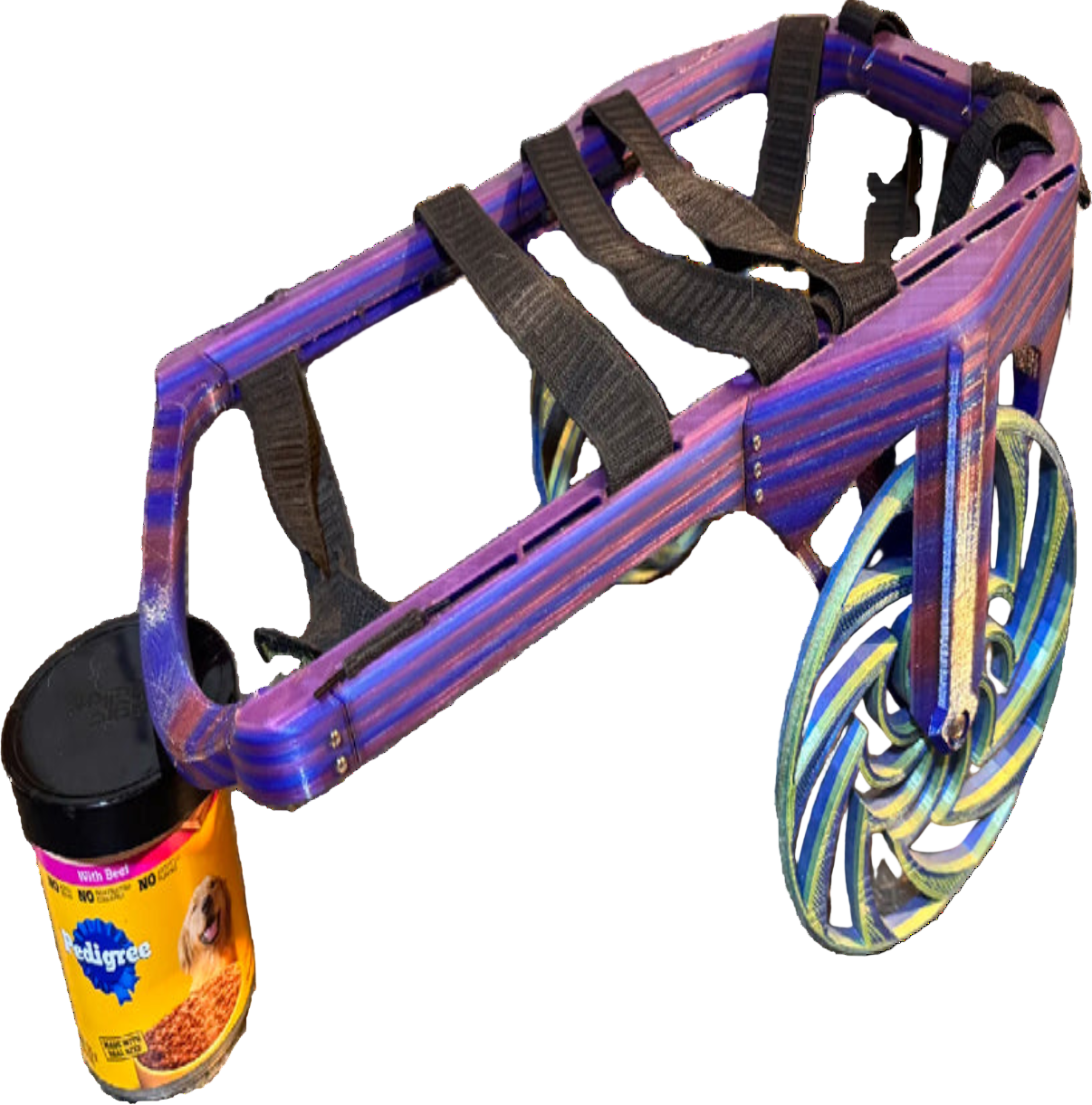 Handicap Dog Cart - Customized 3D-Printed