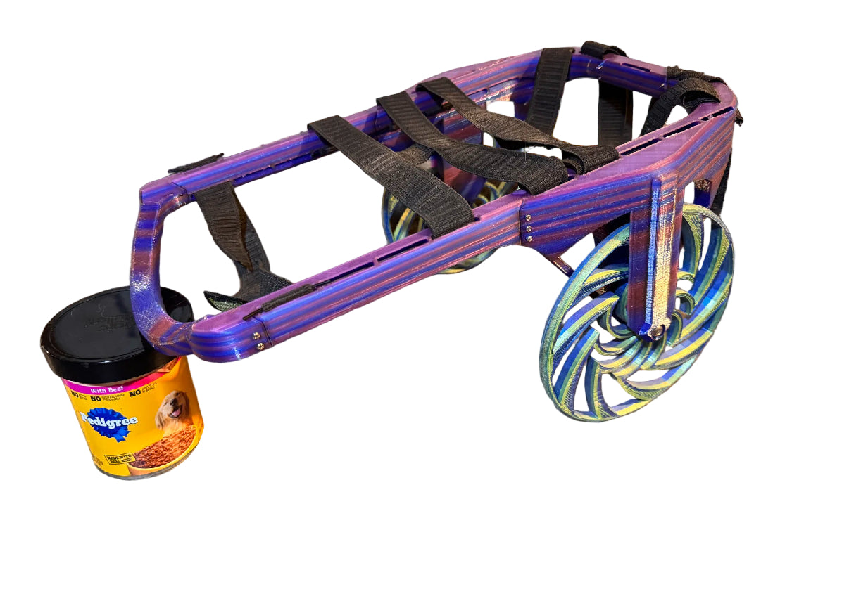 Handicap Dog Cart - Customized 3D-Printed