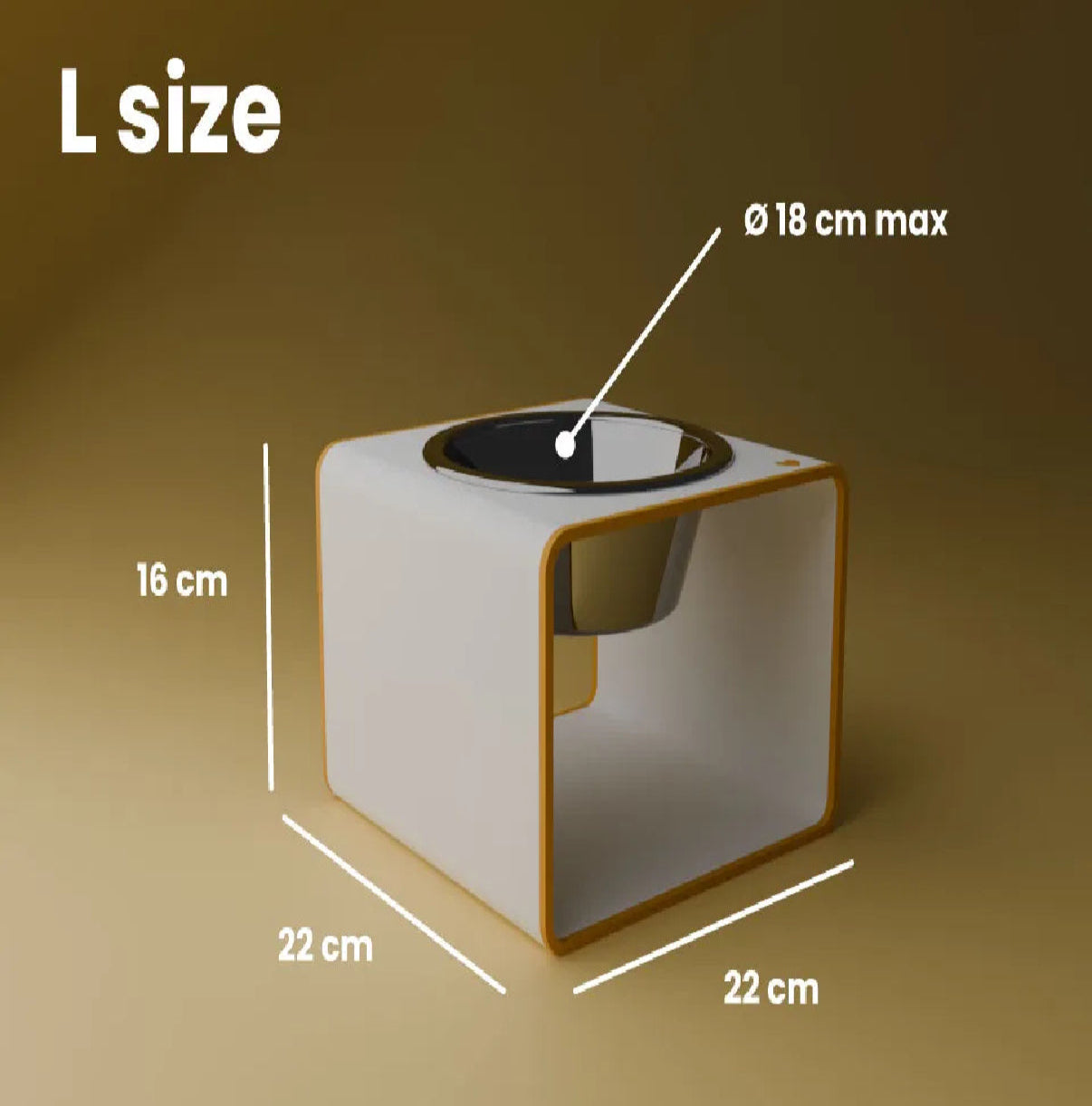 Cat and Dog Food Bowl Raiser Stand – Customizable Size & Color