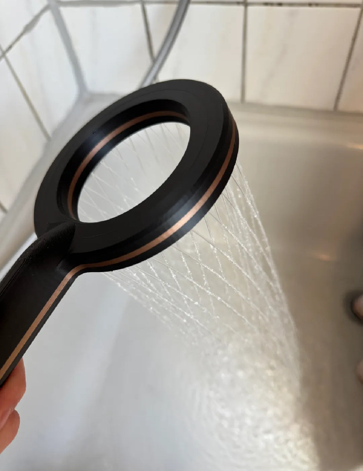 Custom Halo Ring Shower Head – Modern, Spa-Inspired Design V2