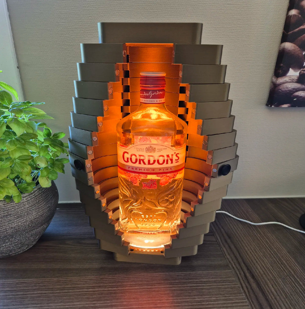 Folding Door Wine Box (lights and liquors are not included)