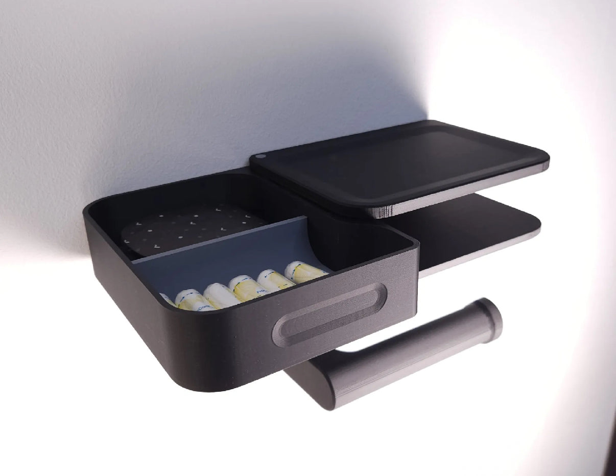 Modern Compartment Toilet Paper Holder