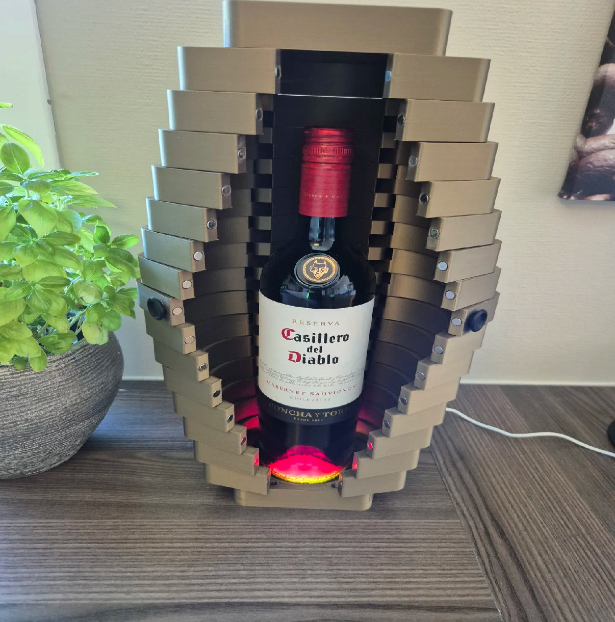 Folding Door Wine Box (lights and liquors are not included)