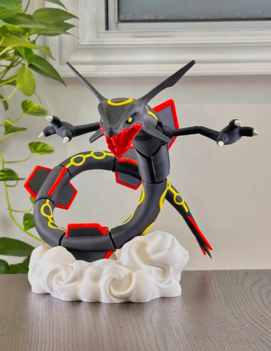 Rayquaza (Pokemon) Fully disassembled 23cm tall