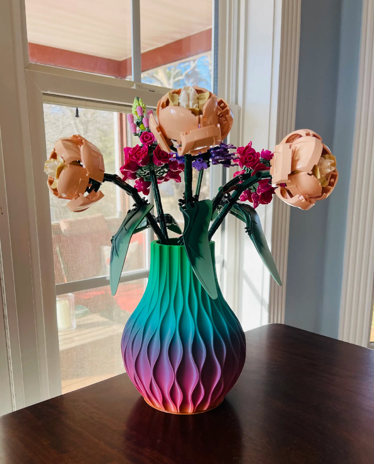 Vase for brick flowers v2