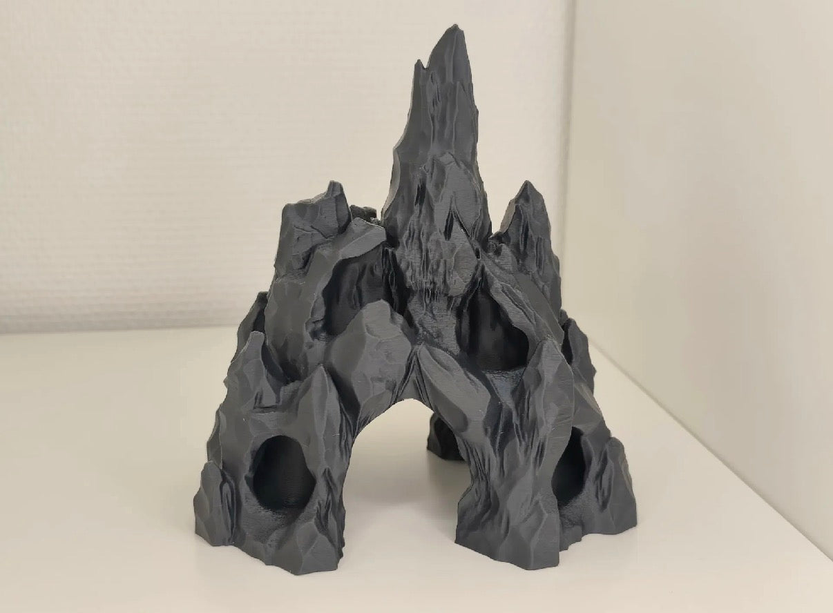 Aquarium Terrarium Tall Mountain Cave Hiding Spot