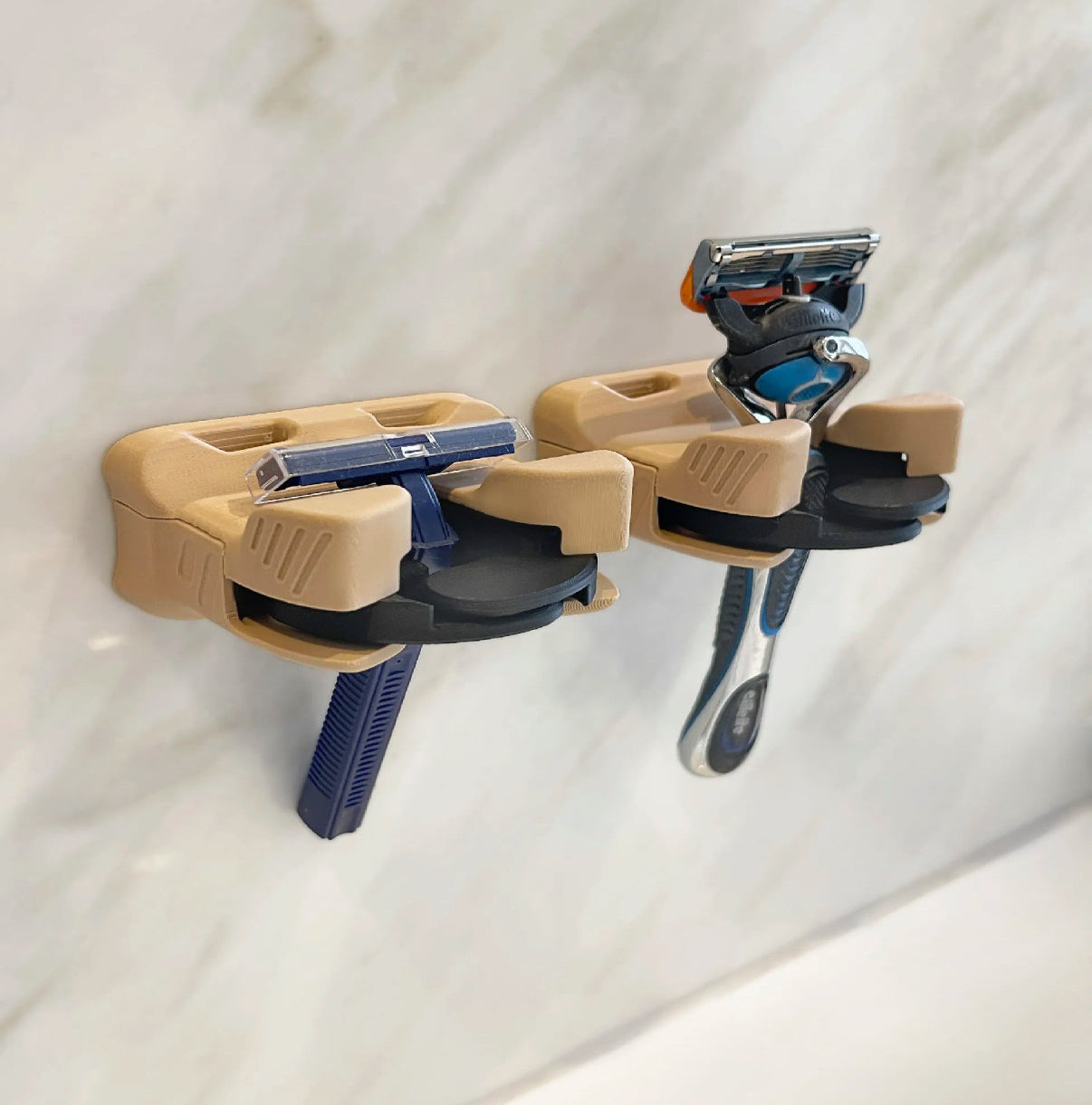 Mechanical Razor &amp; Shaver Holder – Fidget Design (Set of 2)