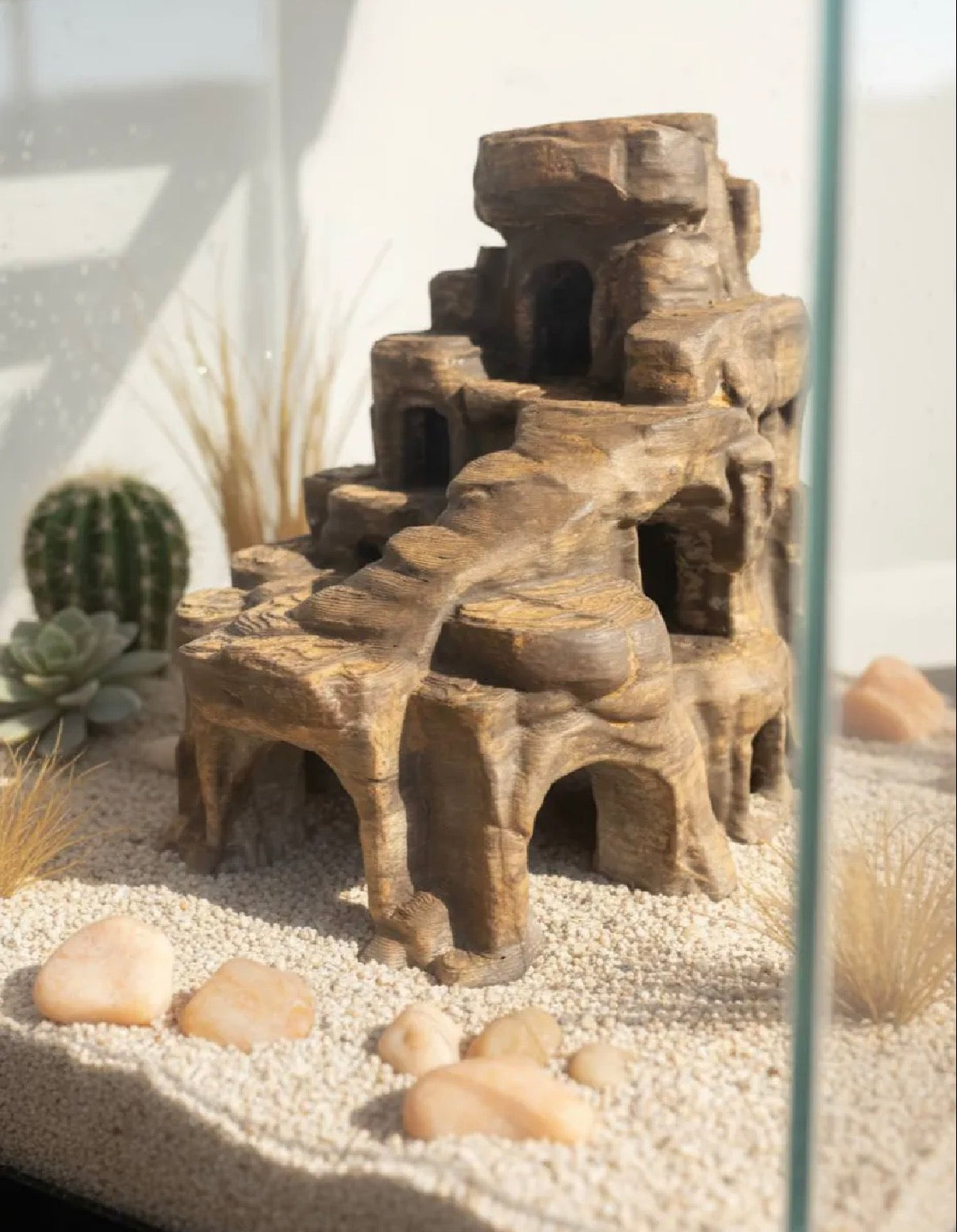 Desert cave aquarium 2 story