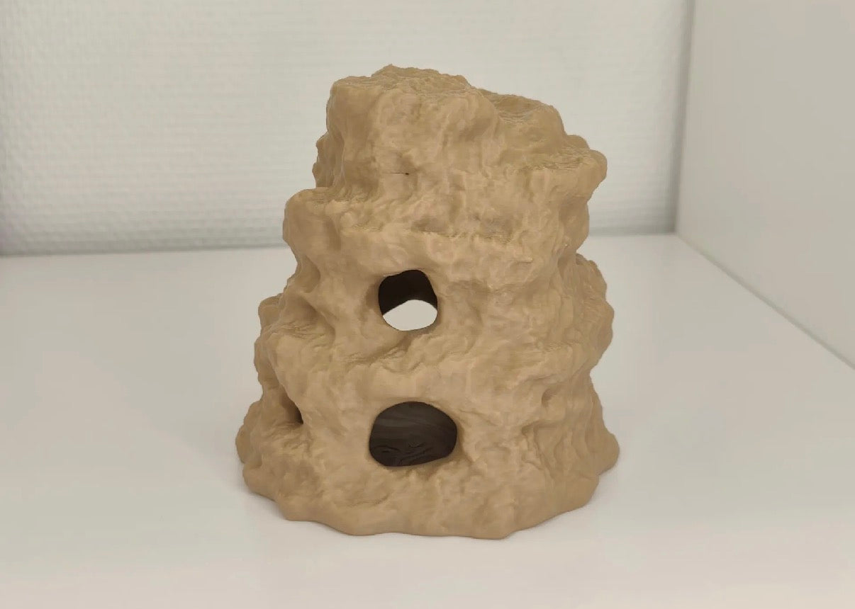 Natural Tall Rock Cave With Stairs Aquarium Decor