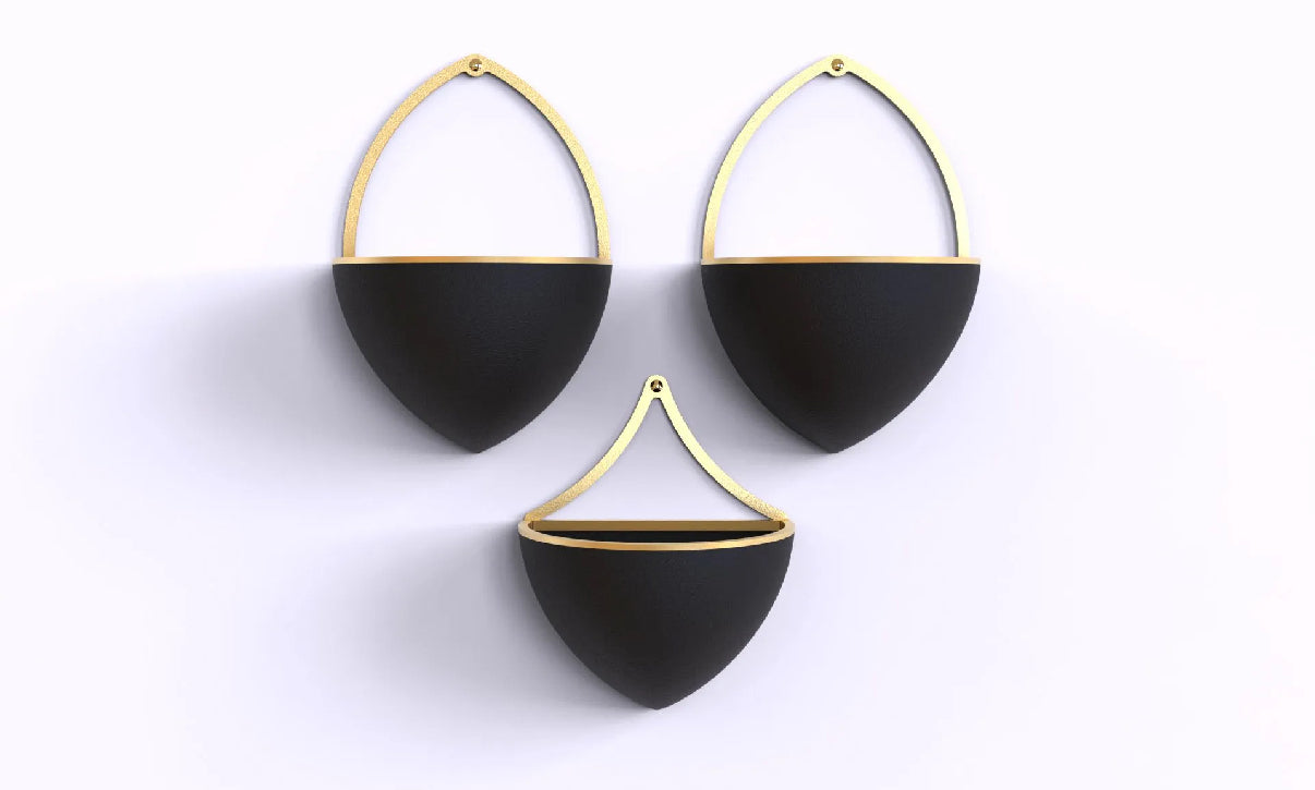 Vase Kade B2 with Wall Mount