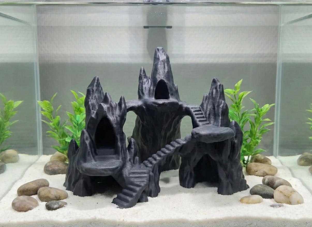 Aquarium Terrarium Fantasy Rock Stone Fortress